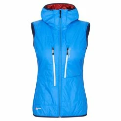 Budget 😀 Ortovox SWISSWOOL PIZ BOÈ VEST W Frauen - Weste Sky Blue ⌛
