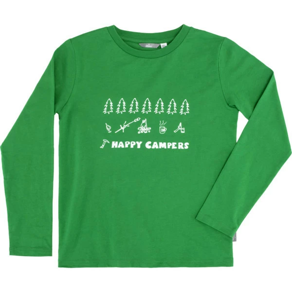 Bestpreis 🛒 Tierra LS TEE JUNIOR Kinder - Sweatshirt Lizard Green (happy Camper) 💯 1 Bestpreis 🛒 Tierra LS TEE JUNIOR Kinder - Sweatshirt Lizard Green (happy Camper) 💯