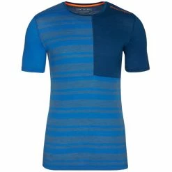 Schlussverkauf 🧨 Ortovox 185 ROCK' N' WOOL SHORT SLEEVE M Männer - Funktionsshirt Just Blue 😍