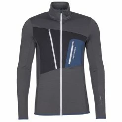 Top 10 🧨 Ortovox FLEECE GRID JACKET M Männer - Fleecejacke Black Steel 🤩
